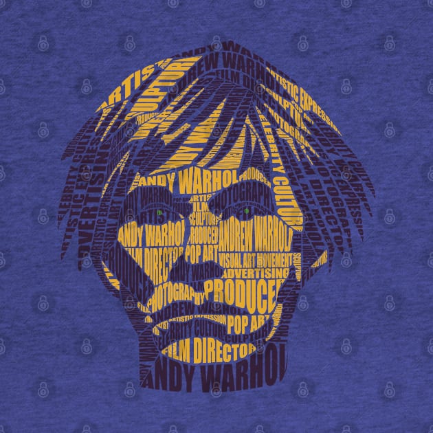 Calligram - Andy Warhol by ShirzAndMore